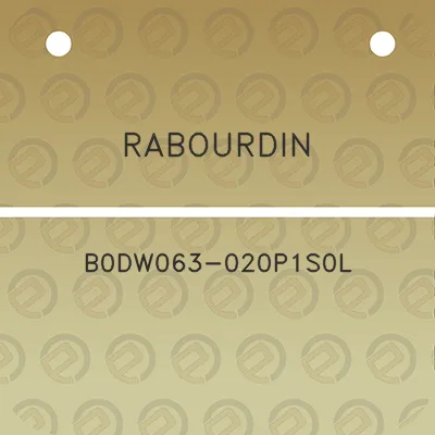 rabourdin-b0dw063-020p1s0l