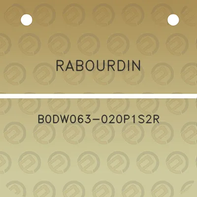 rabourdin-b0dw063-020p1s2r