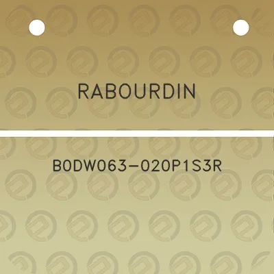 rabourdin-b0dw063-020p1s3r