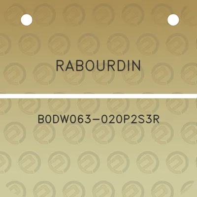 rabourdin-b0dw063-020p2s3r