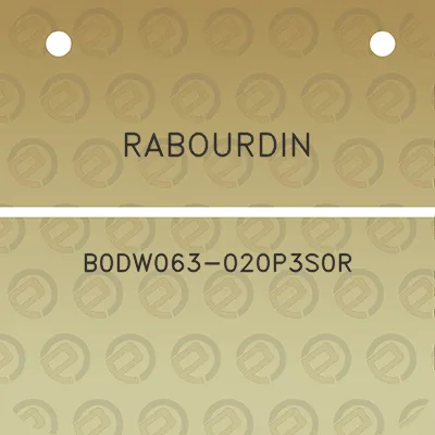 rabourdin-b0dw063-020p3s0r