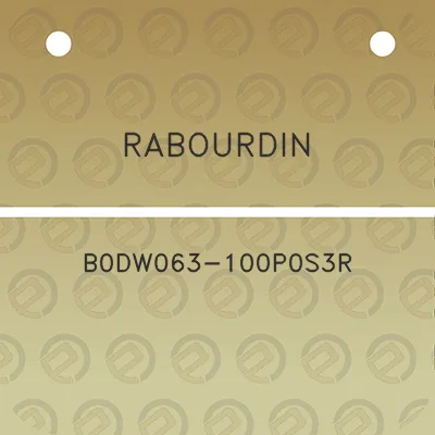 rabourdin-b0dw063-100p0s3r