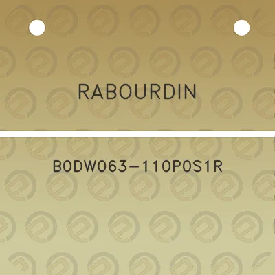 rabourdin-b0dw063-110p0s1r