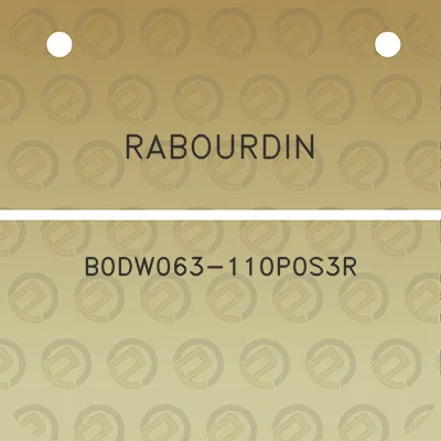 rabourdin-b0dw063-110p0s3r