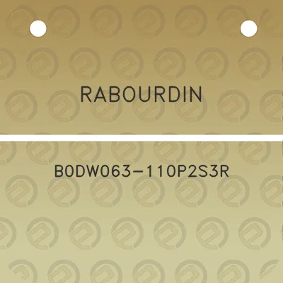 rabourdin-b0dw063-110p2s3r