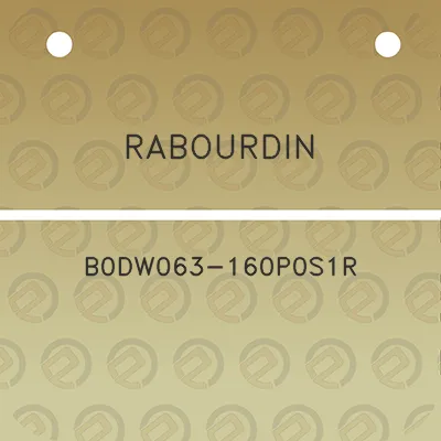 rabourdin-b0dw063-160p0s1r