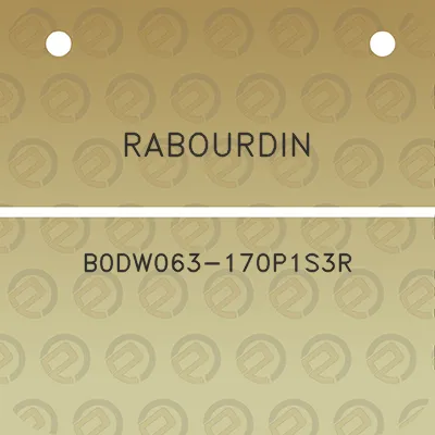 rabourdin-b0dw063-170p1s3r