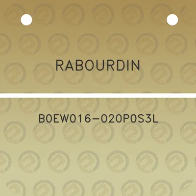 rabourdin-b0ew016-020p0s3l