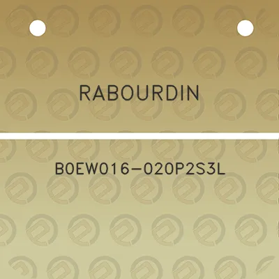 rabourdin-b0ew016-020p2s3l