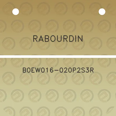 rabourdin-b0ew016-020p2s3r