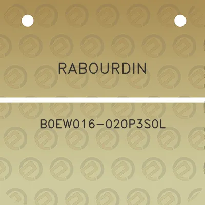 rabourdin-b0ew016-020p3s0l