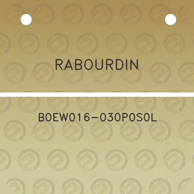 rabourdin-b0ew016-030p0s0l