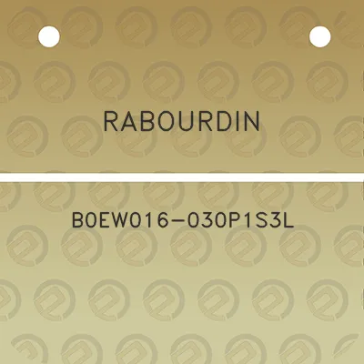 rabourdin-b0ew016-030p1s3l