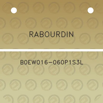 rabourdin-b0ew016-060p1s3l