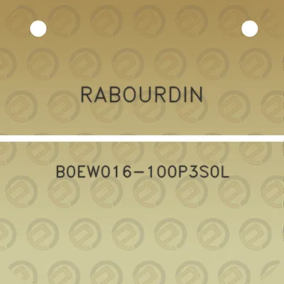 rabourdin-b0ew016-100p3s0l