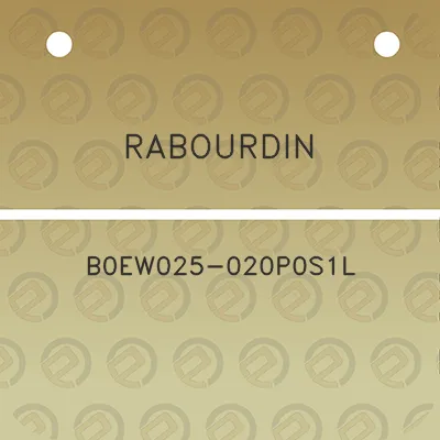 rabourdin-b0ew025-020p0s1l