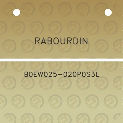 rabourdin-b0ew025-020p0s3l