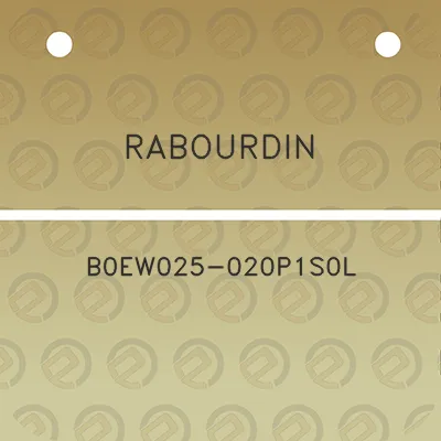 rabourdin-b0ew025-020p1s0l