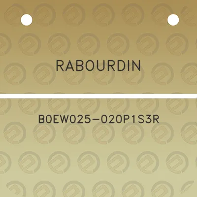 rabourdin-b0ew025-020p1s3r