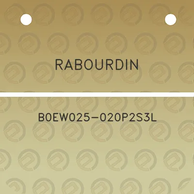 rabourdin-b0ew025-020p2s3l