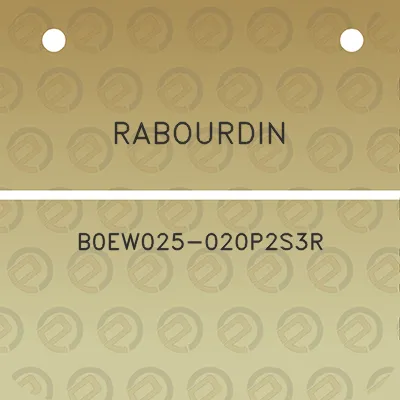 rabourdin-b0ew025-020p2s3r