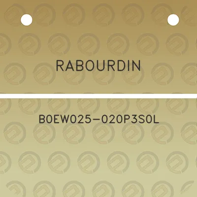 rabourdin-b0ew025-020p3s0l