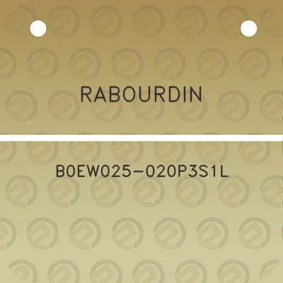 rabourdin-b0ew025-020p3s1l