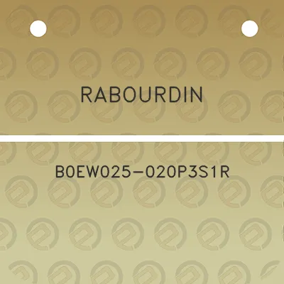 rabourdin-b0ew025-020p3s1r