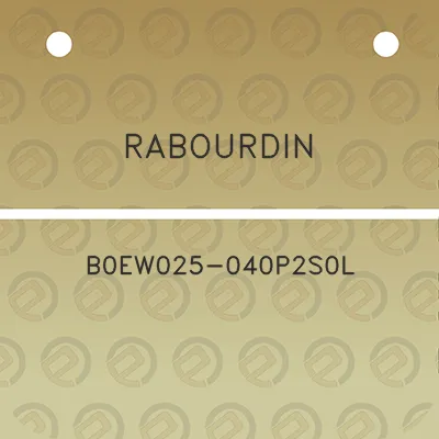 rabourdin-b0ew025-040p2s0l