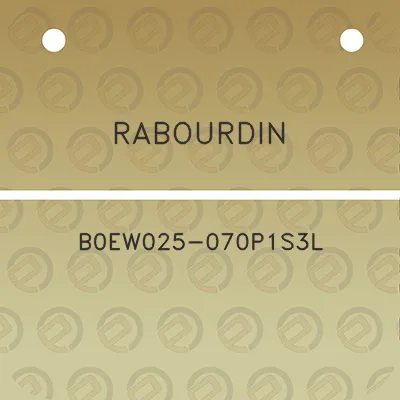 rabourdin-b0ew025-070p1s3l