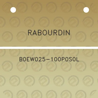 rabourdin-b0ew025-100p0s0l