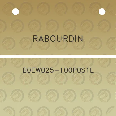 rabourdin-b0ew025-100p0s1l