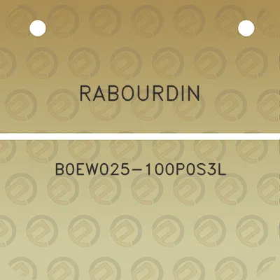 rabourdin-b0ew025-100p0s3l