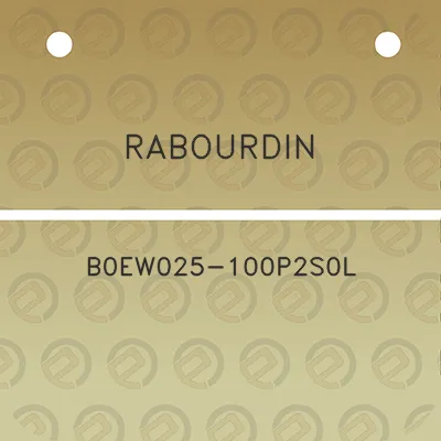 rabourdin-b0ew025-100p2s0l