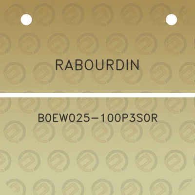 rabourdin-b0ew025-100p3s0r