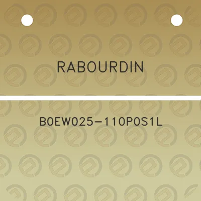 rabourdin-b0ew025-110p0s1l