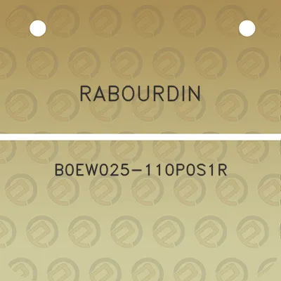 rabourdin-b0ew025-110p0s1r