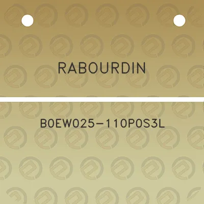 rabourdin-b0ew025-110p0s3l