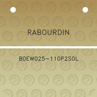 rabourdin-b0ew025-110p2s0l