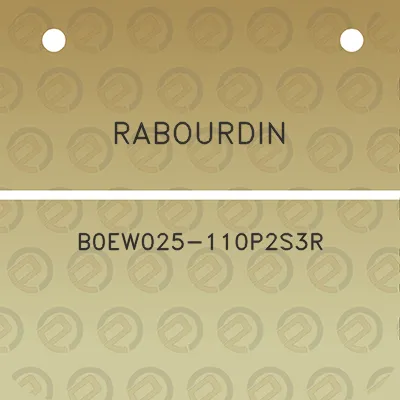 rabourdin-b0ew025-110p2s3r