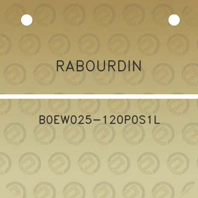 rabourdin-b0ew025-120p0s1l