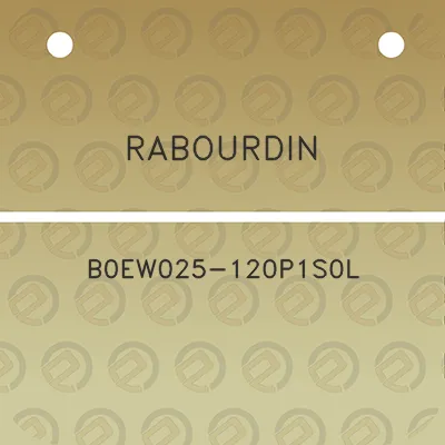 rabourdin-b0ew025-120p1s0l