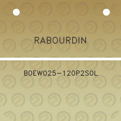 rabourdin-b0ew025-120p2s0l