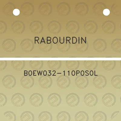 rabourdin-b0ew032-110p0s0l