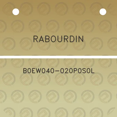 rabourdin-b0ew040-020p0s0l