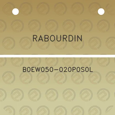 rabourdin-b0ew050-020p0s0l