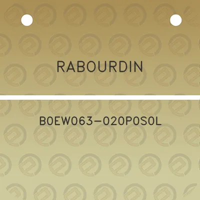 rabourdin-b0ew063-020p0s0l