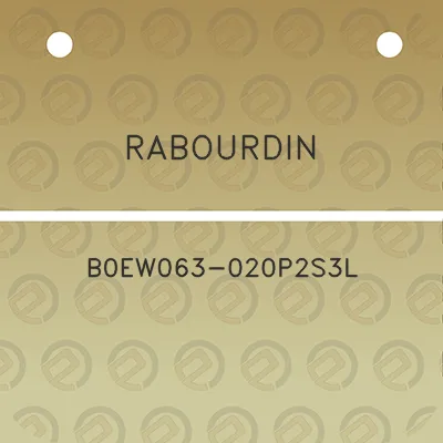 rabourdin-b0ew063-020p2s3l