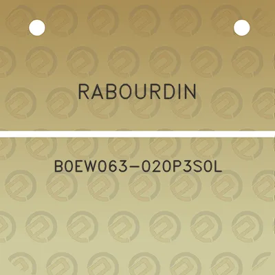 rabourdin-b0ew063-020p3s0l