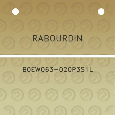 rabourdin-b0ew063-020p3s1l